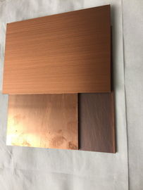 China Rigidez alta do painel composto de cobre fácil da instalação Cu+ para a porta da cozinha fábrica